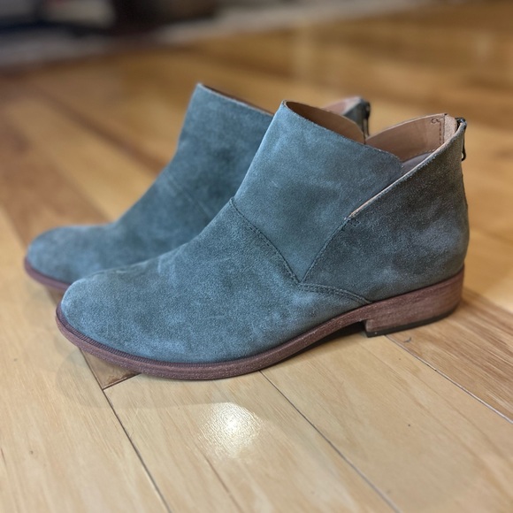 Kork-Ease Ryder Women’s Olive Suede Ankle Boots - Picture 3 of 16